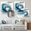 Ocean Wave Motion VI sur métal, impression-1803213949