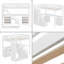 Lit mezzanine en bois avec tiroirs, bureau et bande lumineuse pour adolescents-60389225-60389224