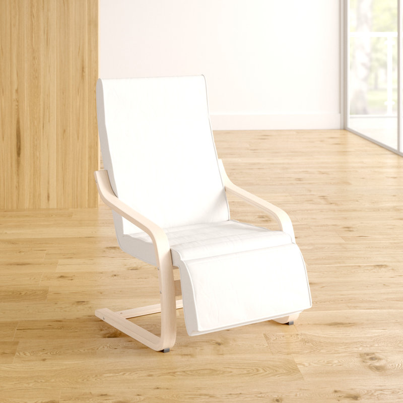 Carvey Upholstered Accent Chair, Creamy White