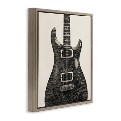  Wave Patterned Guitar Floater Canvas Wall Art by Deborah Revell