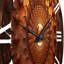 Horloge murale mauve et rose-93383498