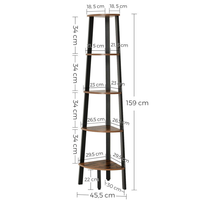 Vaillancourt Corner Bookcase