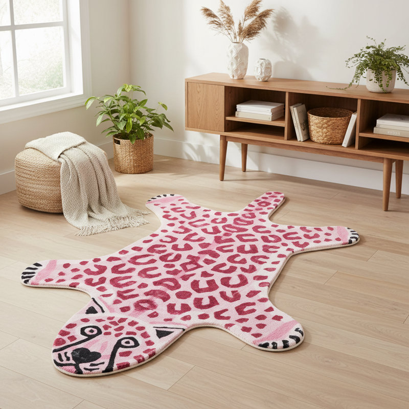 Tapis léopard 5 pi x 8 pi