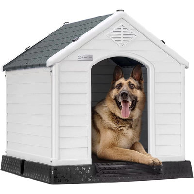 Niche pour chien en plastique durable et imperméable pour petits et grands chiens