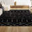 Kerana Moroccan Beni Souk Black/Cream Rug-1901632538