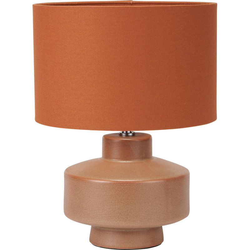 Ceramic Table Lamp, Red, Orange/Brown