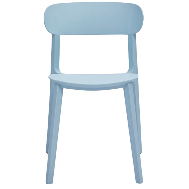 Bryany 17.5'' H Stacking Side Chair, Blue