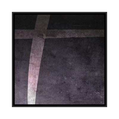 Art textuel sur toile tendue en noir