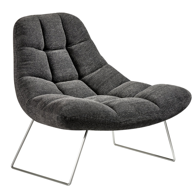 Méridienne Baelynn, Mélange de polyester gris foncé
