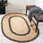 Triche Natural Fiber Hand Loomed 90% Jute And 10% Cotton Rug-2033466537