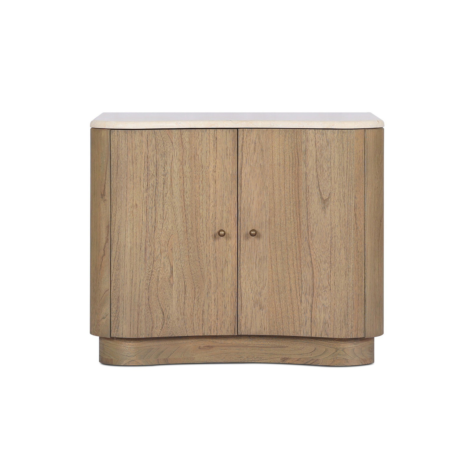 Josefa Nightstand-Sandy Mindi Veneer, Sandy Mindi Veneer