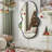 Irregular Shaped Metal Wall Mirror Asymmetrical Mirror-35682343-35682340