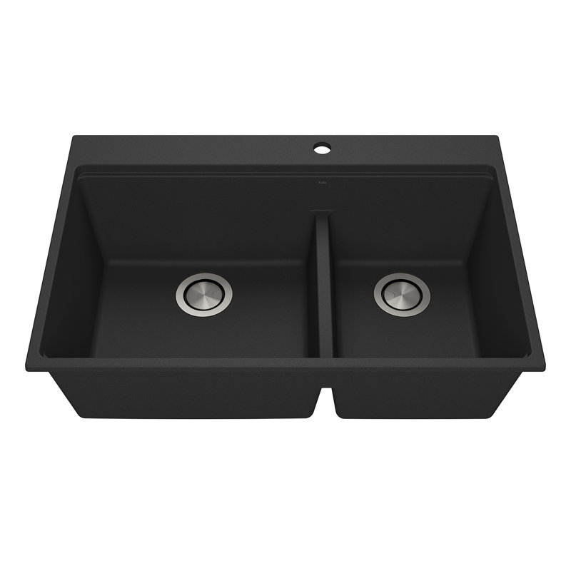 Évier de cuisine Kalia BACIA Granistone, Onyx Black