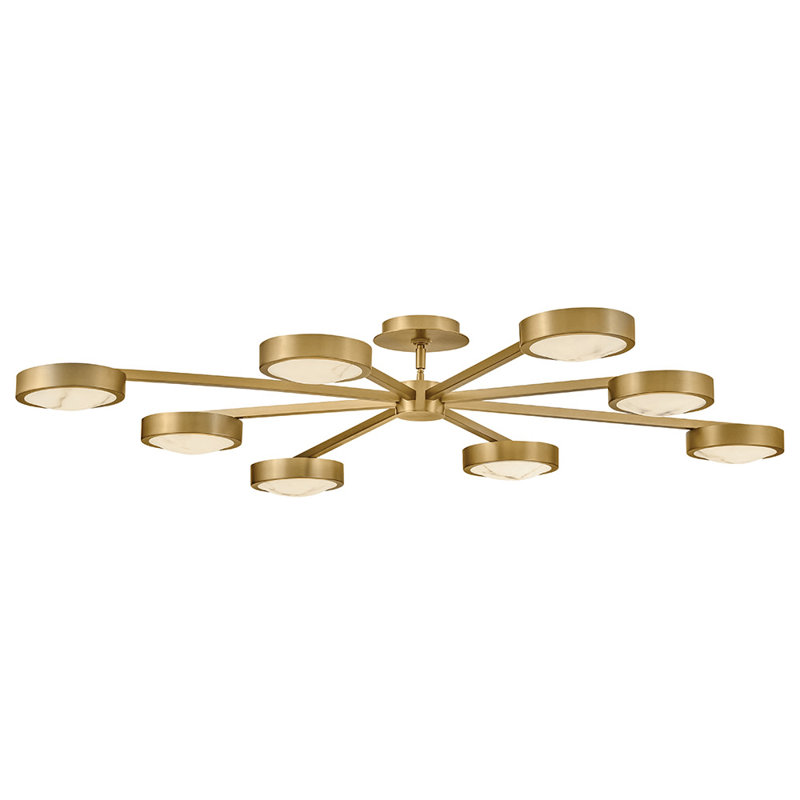 Cava 1 - Light LED Semi Flush Mount, Bronze