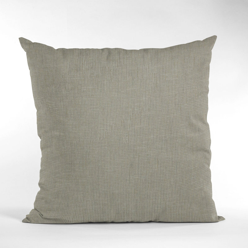 Plutus gaufré uni texturé, sorte de coussin décoratif de luxe gaufré, Travertin, 20 po x 26 po