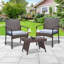 Table basse pliante en rotin Hielm