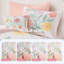 Ensembles de literie à motif floral simple TG, ensemble d'édredon en microfibre rose pour filles