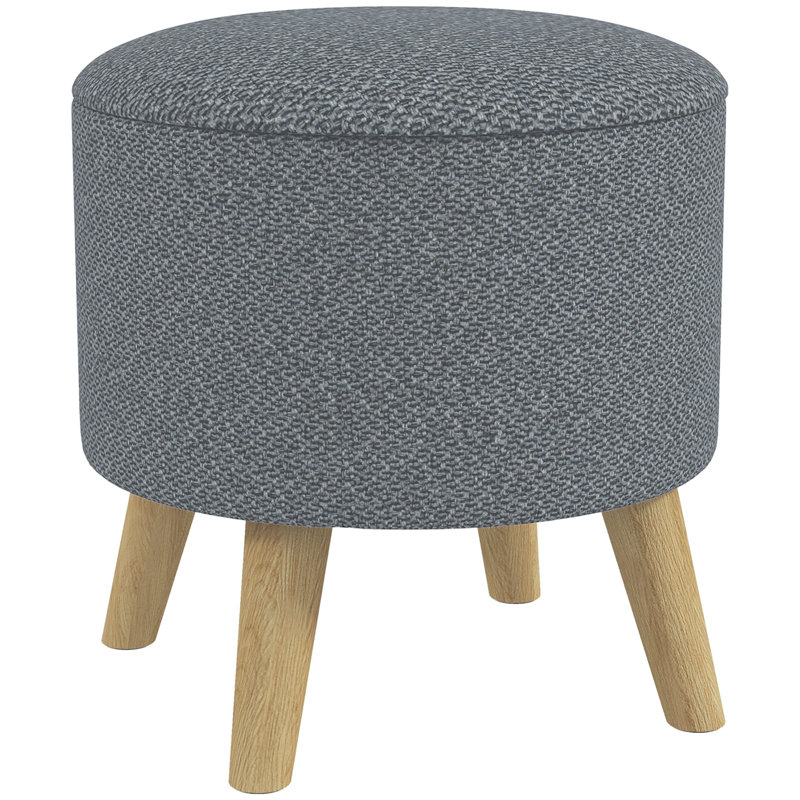 Repose-pieds avec rangement Homcom, Gris