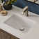 Ruvati 17 x 12 inch Undermount Bathroom Rectangular Porcelain Ceramic Sink with Overflow