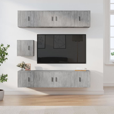 Alsen Unfinished Floating TV Stand for TVs up to 78"
