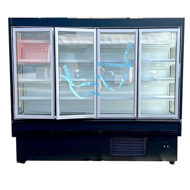 4 refroidisseurs de porte en verre 60 pieds cubes Réfrigérateur de marchandisage