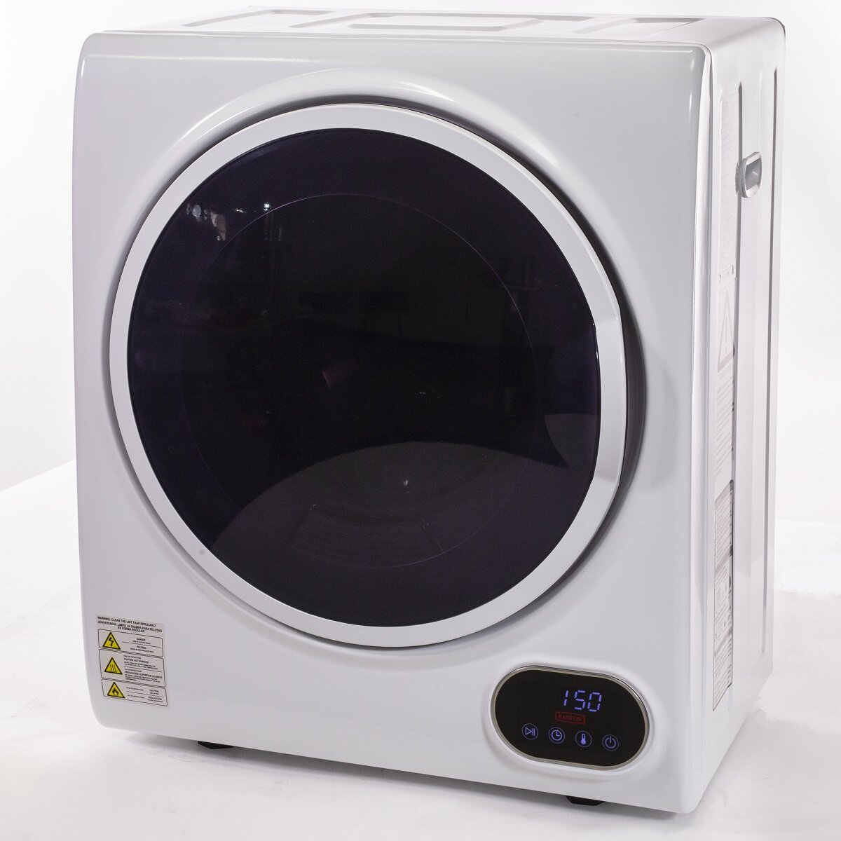Barton Premium Digital Electric Laundry Automatic Dryer Machine Timer Control Panel Dry Clothes, White