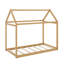 Lit simple en bois