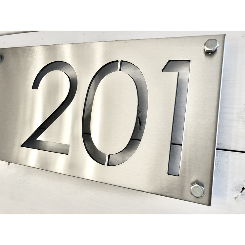 6'' H Stainless Steel House Number