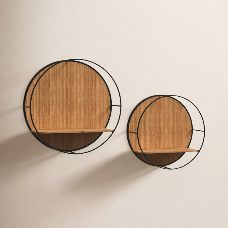 Becka 2 Piece Circle Accent Shelf