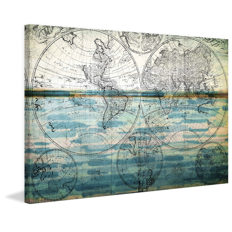 «Round And Round», reproduction d'art sur toile tendue, 40 po x 60 po