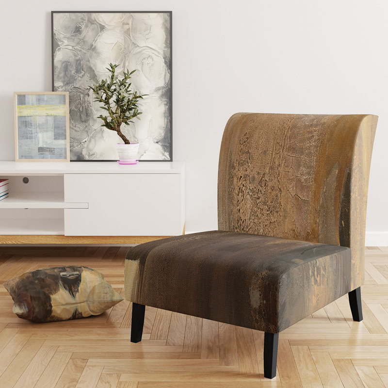 Fauteuil de chambre rembourré Into The Wild Gold Buffalo - Modern Farmhouse