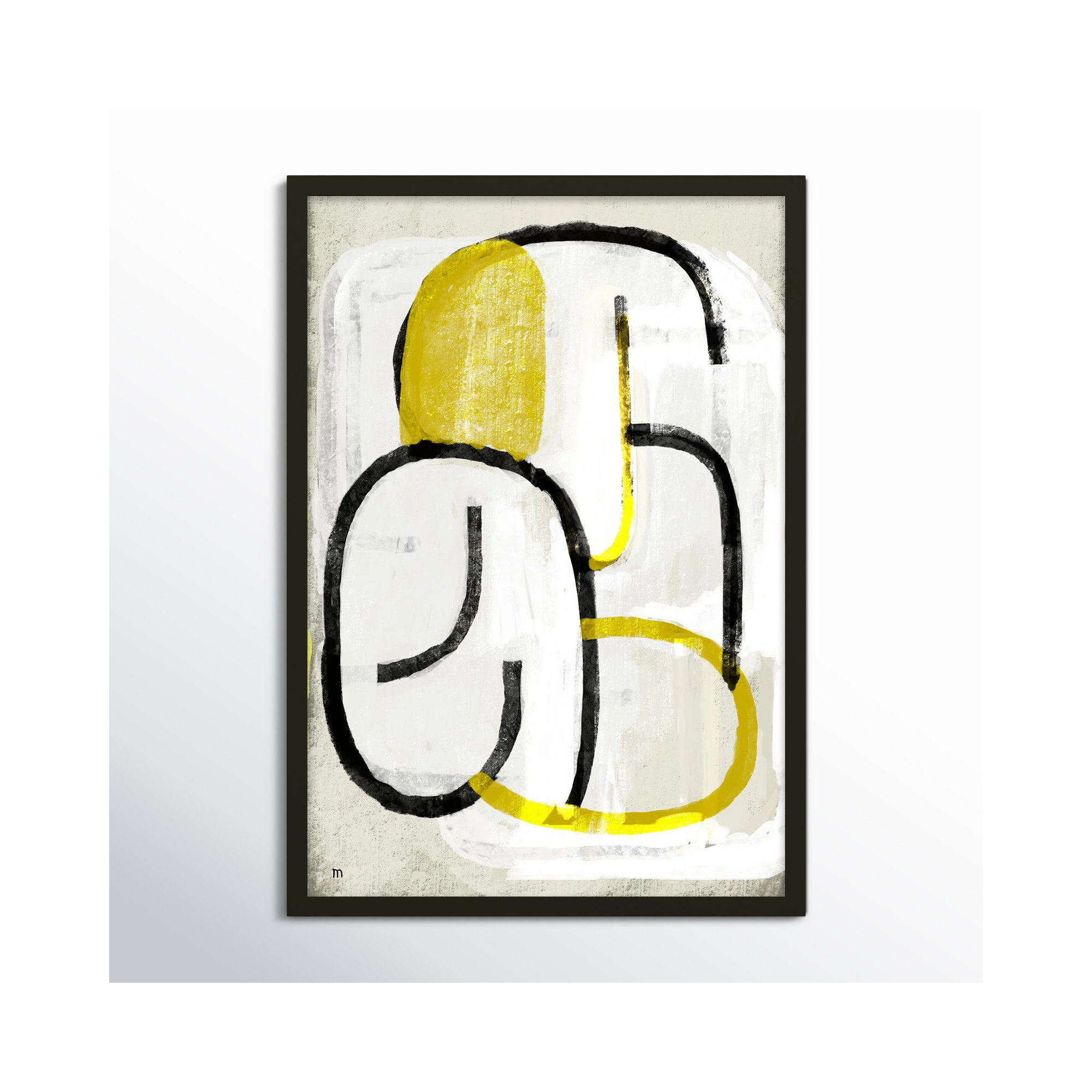 Somewhere by Studiom, Black, 50" H x 35" W x 1.25" D
