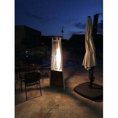 Dyna Glo 42,000 BTU 73 Hammered Bronze Pyramid Flame Patio Heater