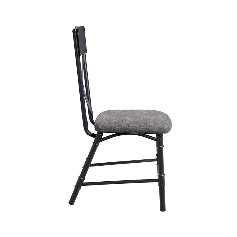 Ensemble de 2 chaises d'appoint avec coussin de siège