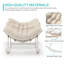Chaise berçante en acier avec coussin Weixel-106714884-106714886