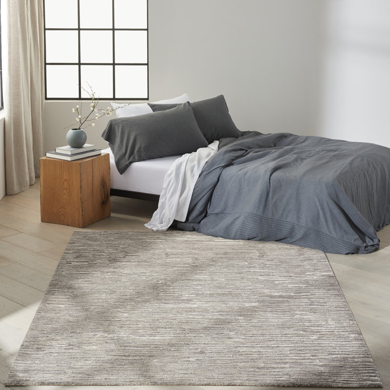 CK010 LINEAR Striped Hand Woven Area Rug, Rectangle 160 x 221cm