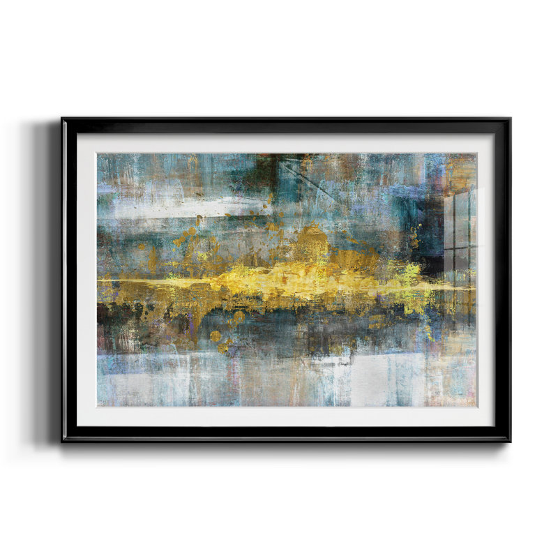 Fréquence - Cadre photo, reproduction d'art sur papier, Noir, H 18,5 po x l 24,5 po x P 1,5 po