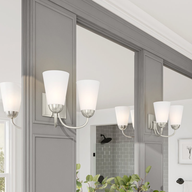 Ypsilon 2 - Light Dimmable Vanity Light, Brushed Nickel