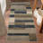 8' Midnight Navy Patchwork Power Loom Stain Resistant Runner Rug