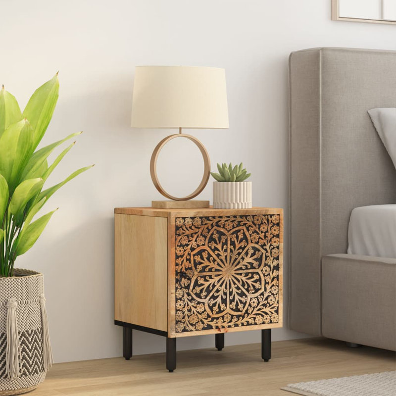 Ellen 40cm W Iron Bedside Table
