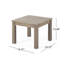 Table d'appoint en bois gris Temecula