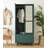 Nordic Rattan Solid Wood Wardrobe