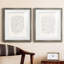 Lettre à un amoureux I - ensemble de 2 reproductions d'art sur toile encadrées