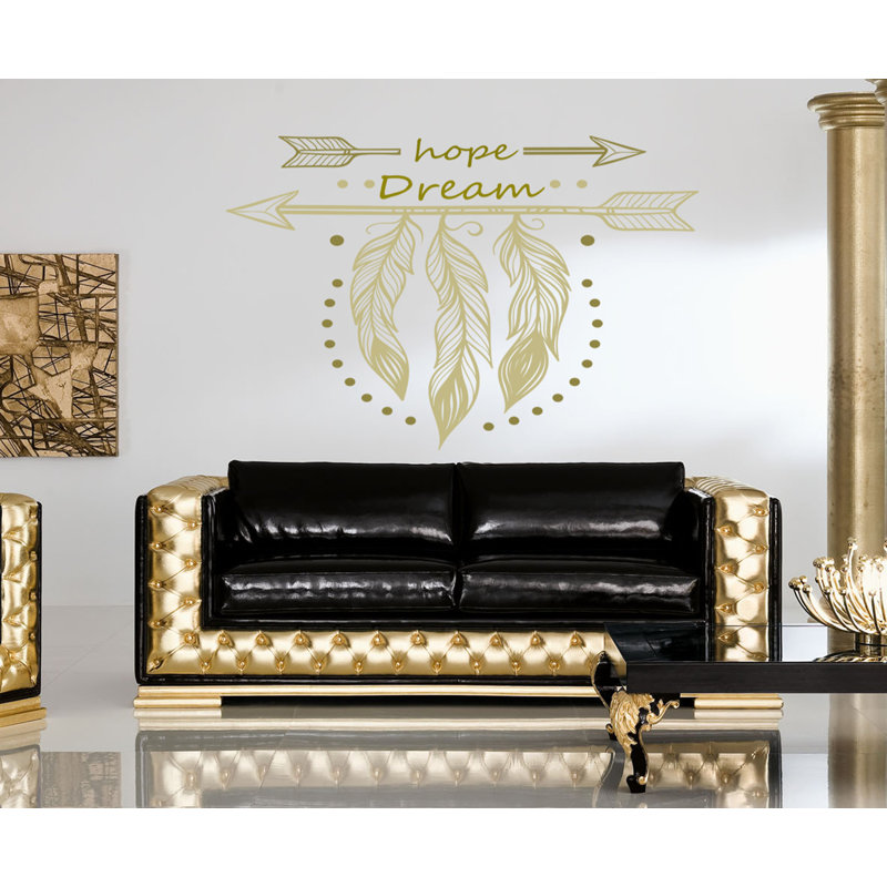 Adhésif décoratif Boho Quote, H 46 po x l 69 po