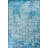 Machine Washable Oriental Blue/White Area Rug-1855859434