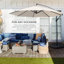 Parasol en porte-à-faux 10 pi Montre-722057544