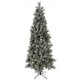Lighted Artificial Pine Christmas Tree