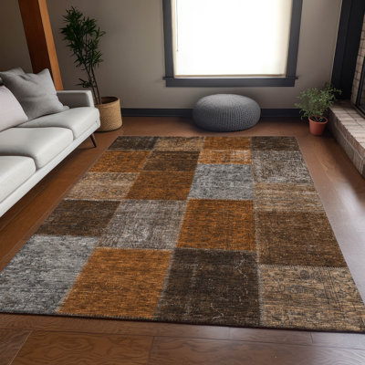 Premium Machine Washable Prisco Paprika Rug