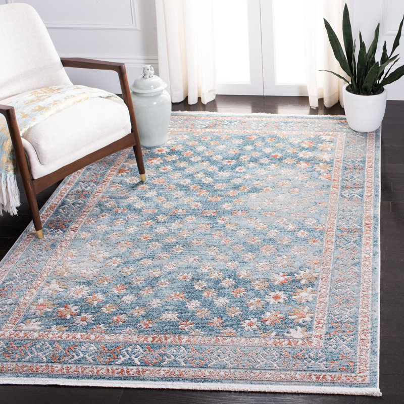 Massingill Floral Hand Woven Area Rug, Rectangle 160 x 229 cm