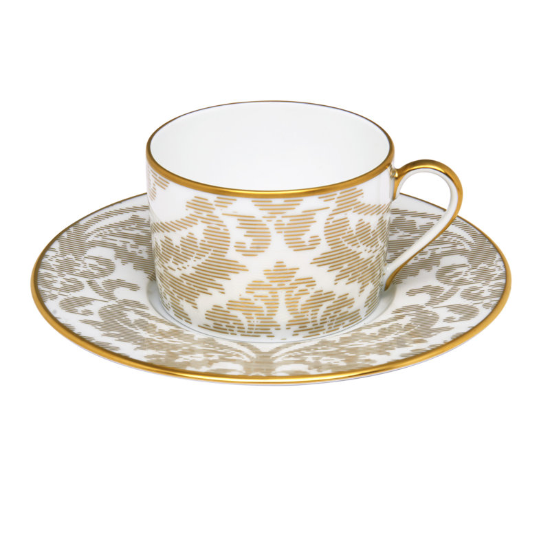 Damassé Ritz Paris Porcelain Teacup